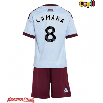 Aston Villa Boubacar Kamara #8 Echipament de Fotbal Replică 2026-27 Copii Treilea (+ Șorturi)
